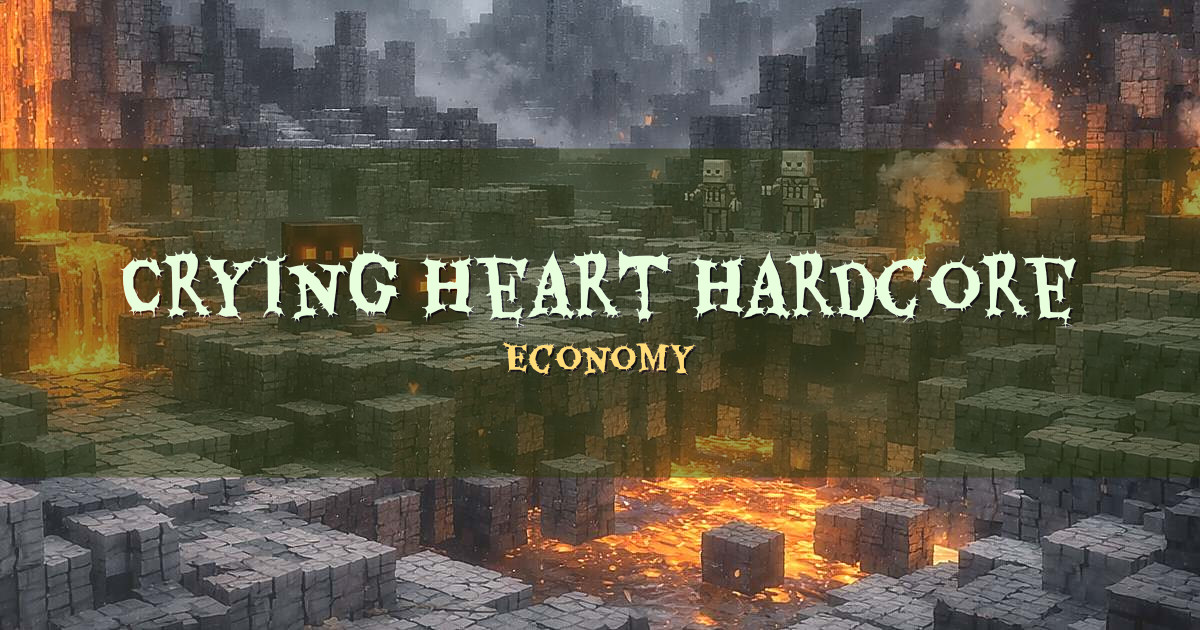 Crying Heart Hardcore Server Economy Minecraft server