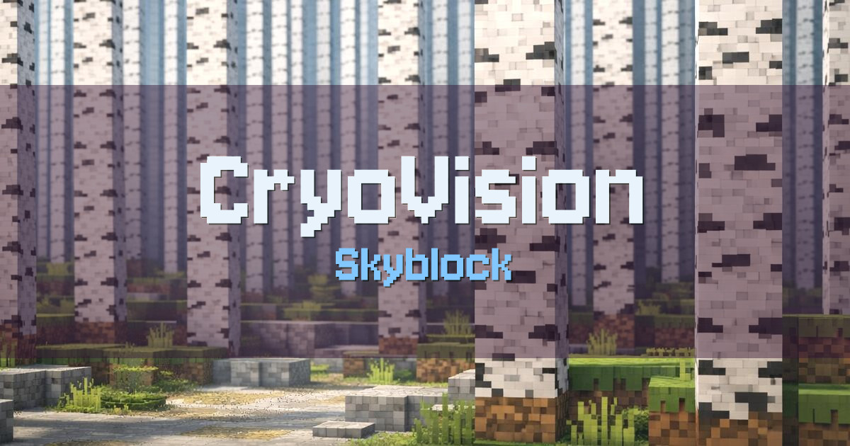 CryoVision Skyblock Minecraft server
