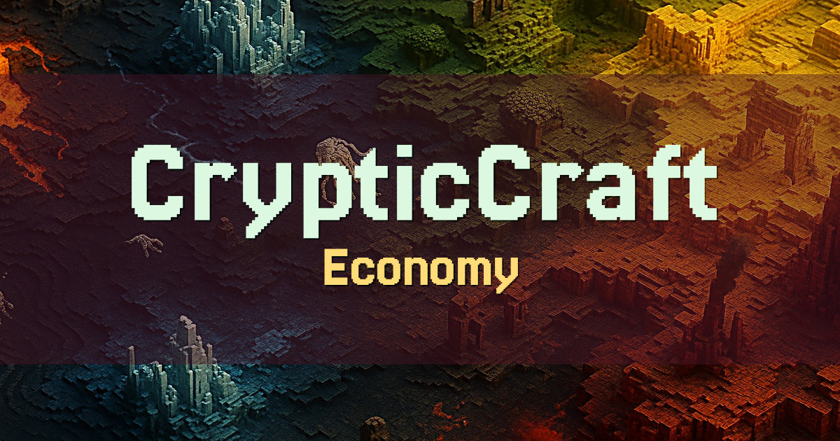 CrypticCraft Economy Minecraft server