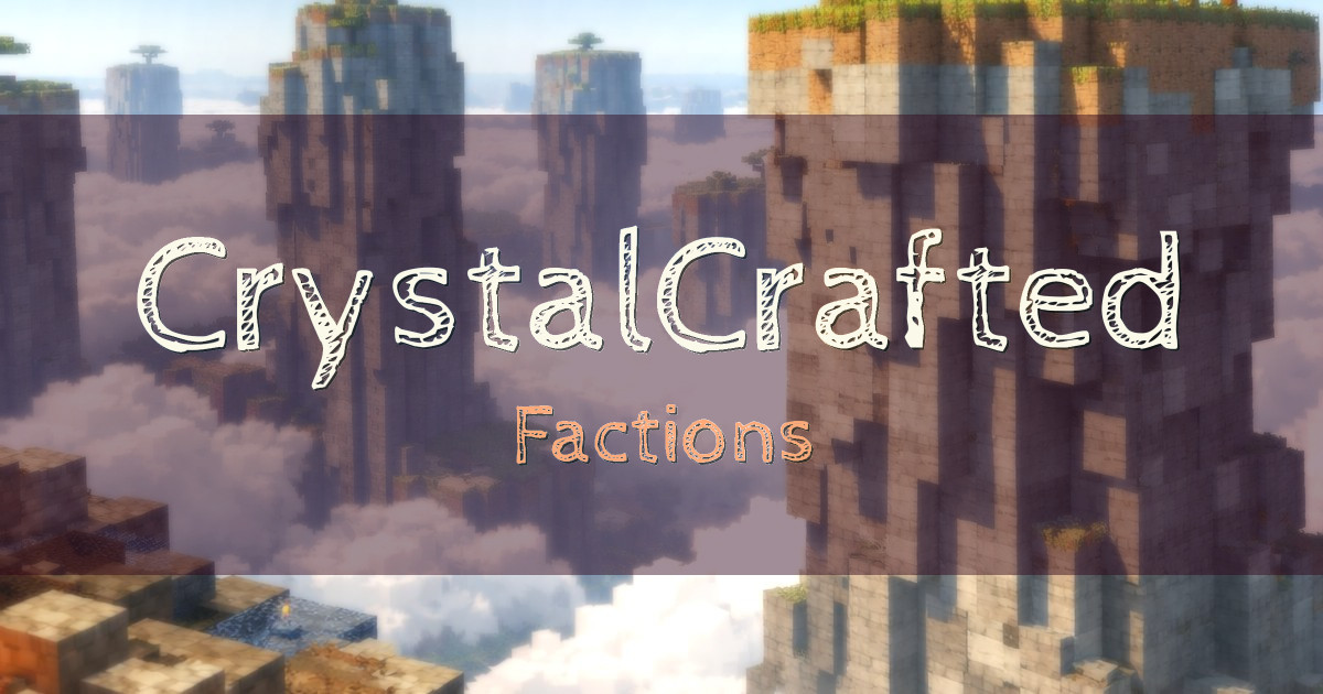 CrystalCrafted Factions Minecraft server