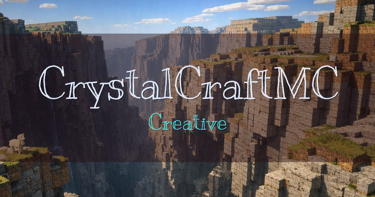 CrystalCraftMC Creative Minecraft server