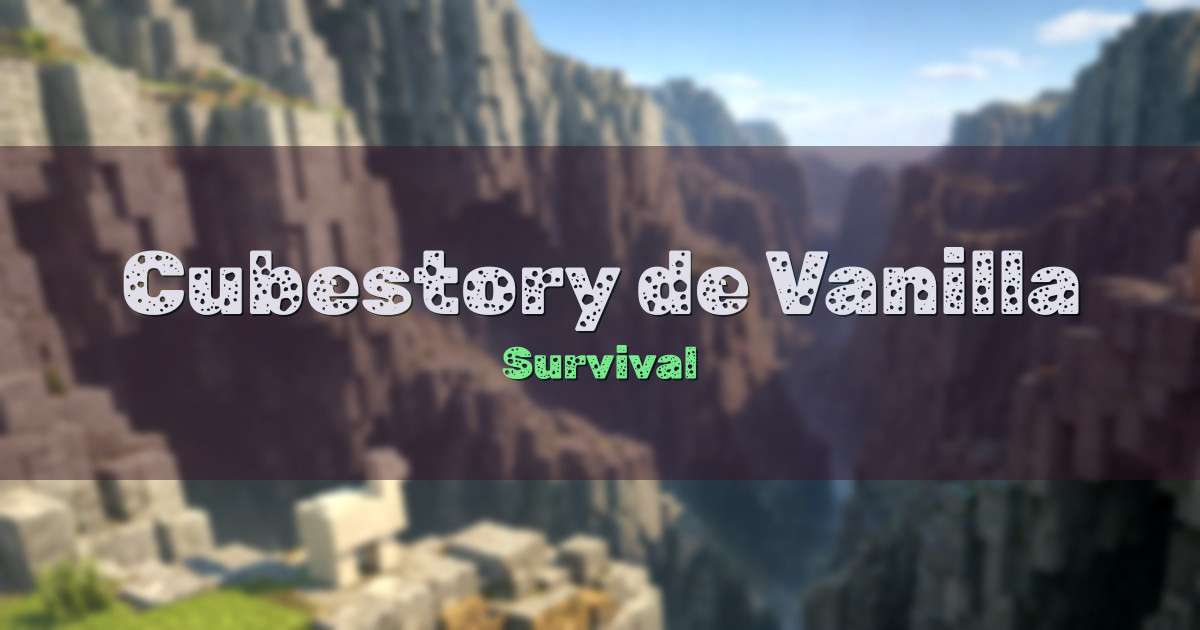 Cubestory.de Vanilla Server Survival Minecraft server