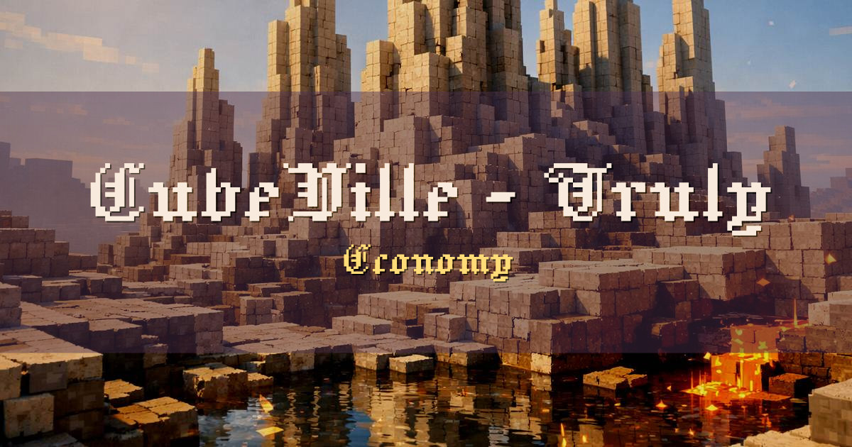 CubeVille – Truly unique OP-Prison Economy Minecraft server