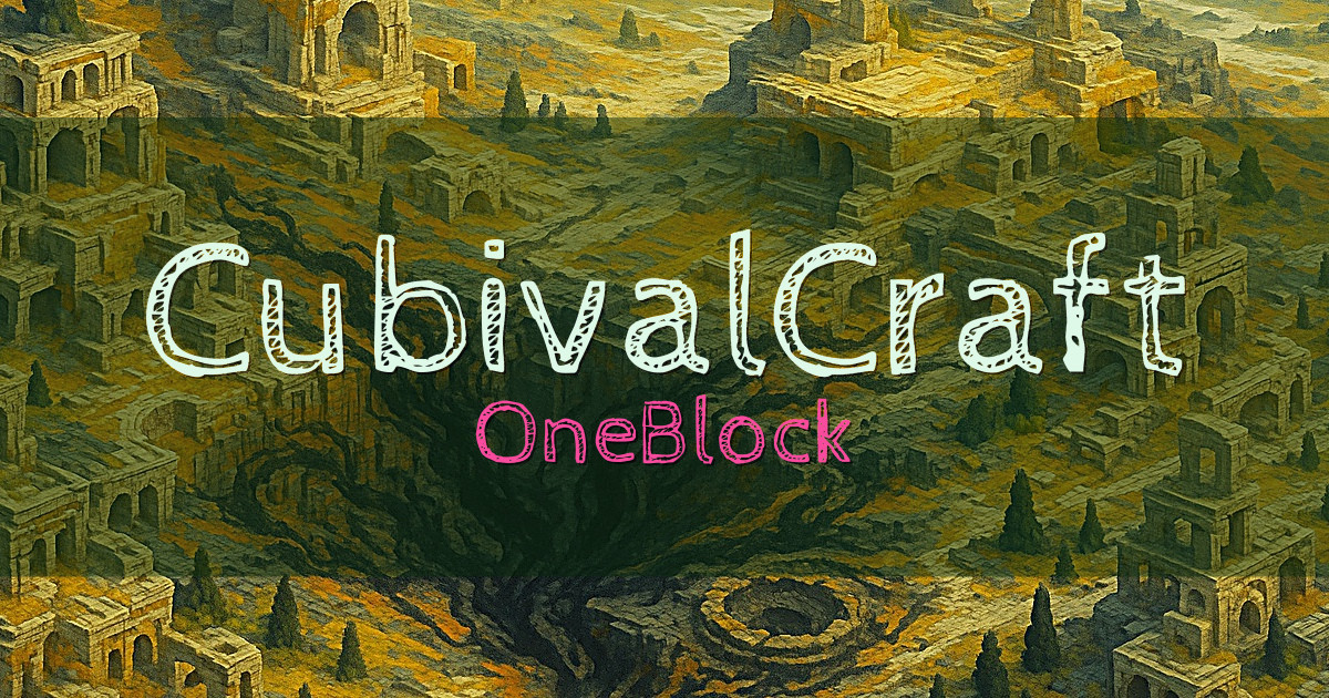 CubivalCraft OneBlock Minecraft server
