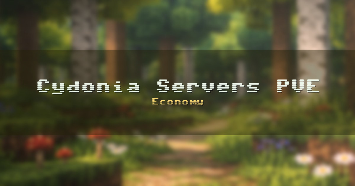 Cydonia Servers PVE Economy Minecraft server