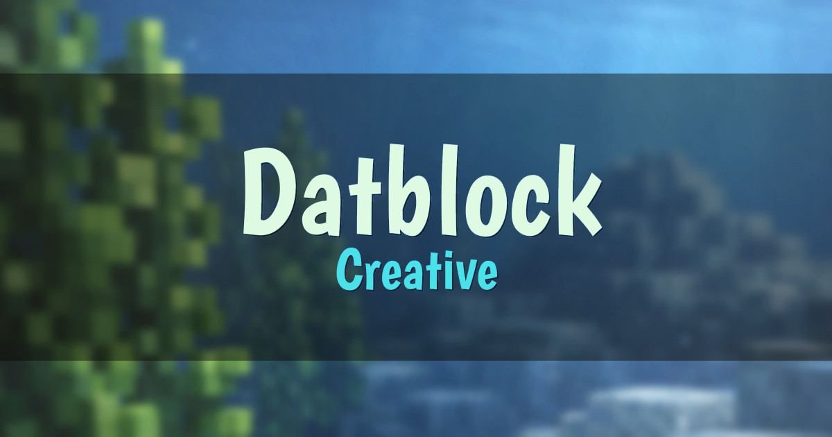 Datblock Creative Minecraft server