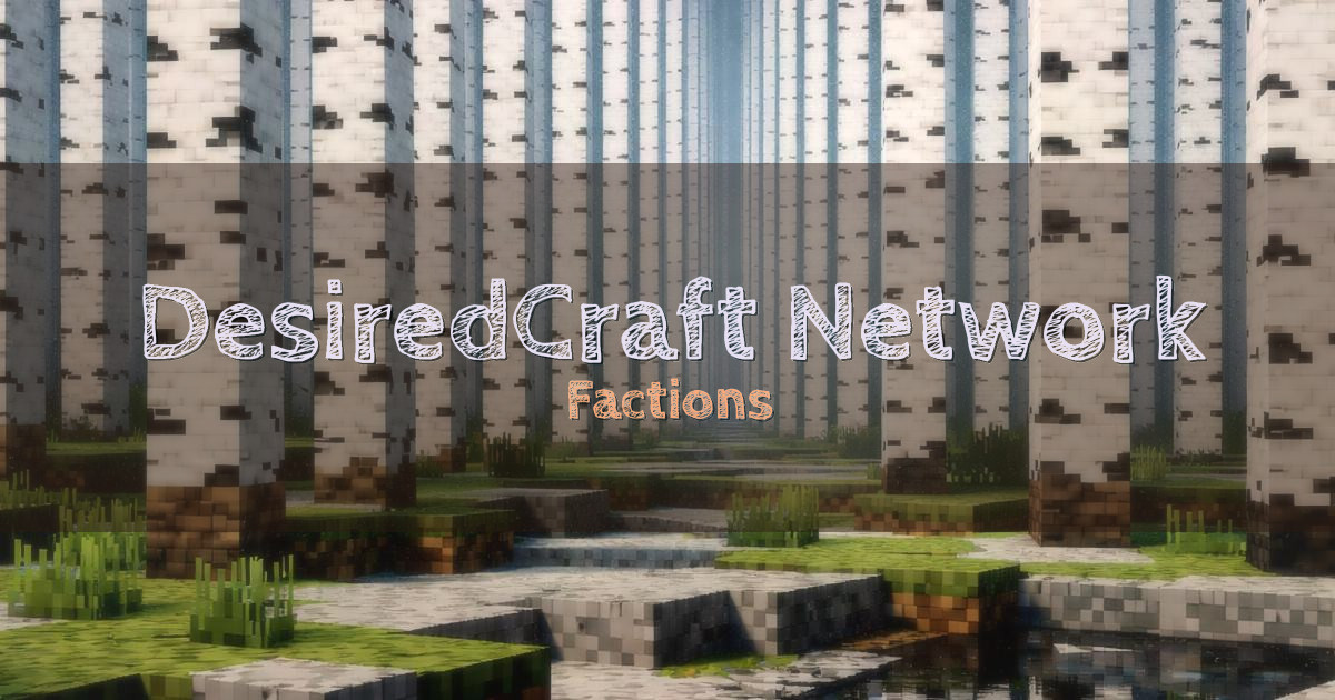 DesiredCraft Network Factions Minecraft server