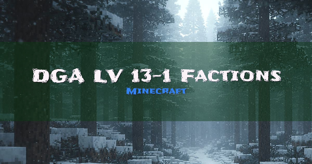 DGA.LV | #13-1 Factions Minecraft server