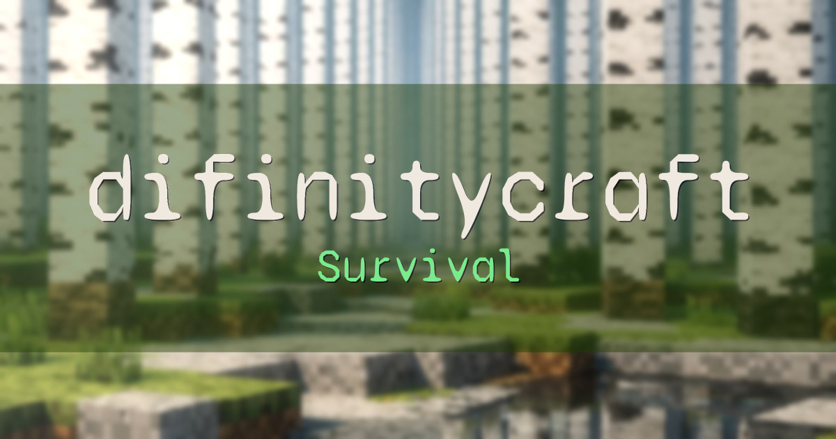 difinitycraft Survival Minecraft server