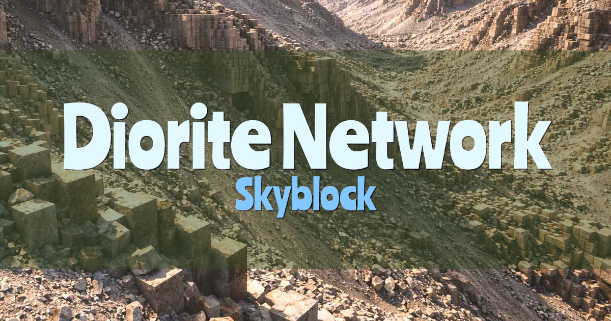 Diorite Network Skyblock Minecraft server