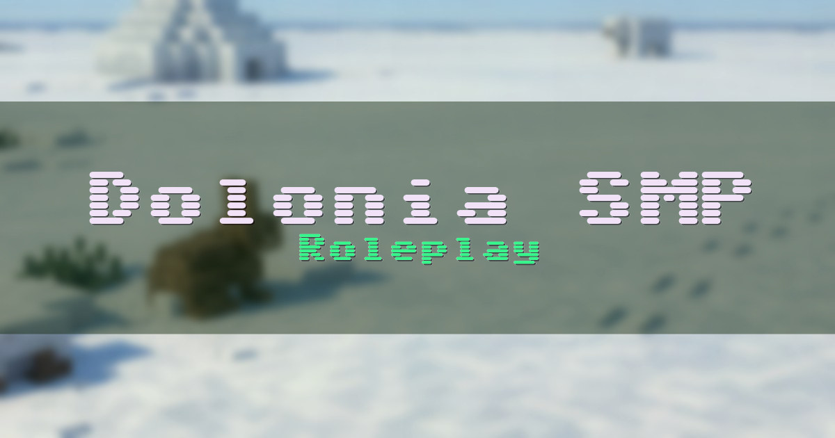 Dolonia SMP Roleplay Minecraft server
