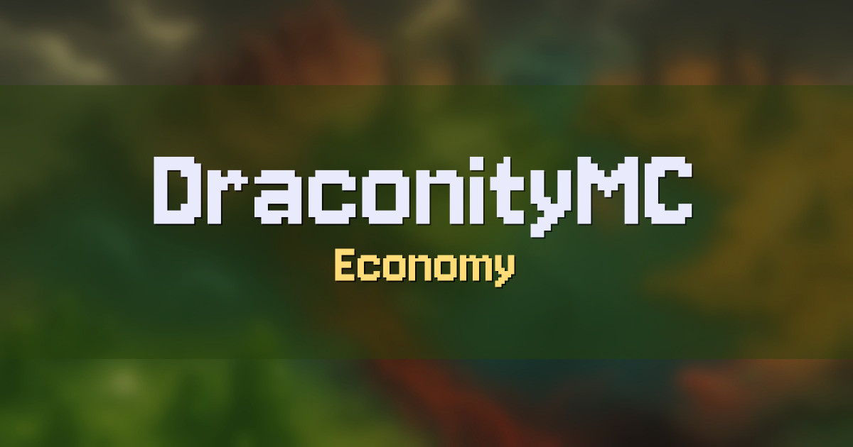 DraconityMC Economy Minecraft server