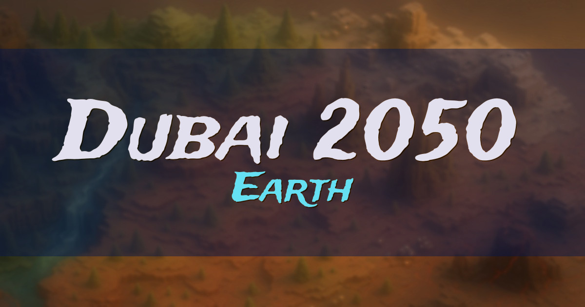 Dubai 2050 Earth Minecraft server