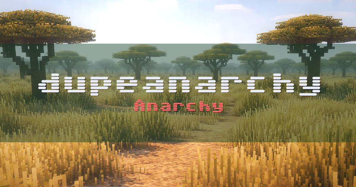 dupeanarchy PvP Minecraft server