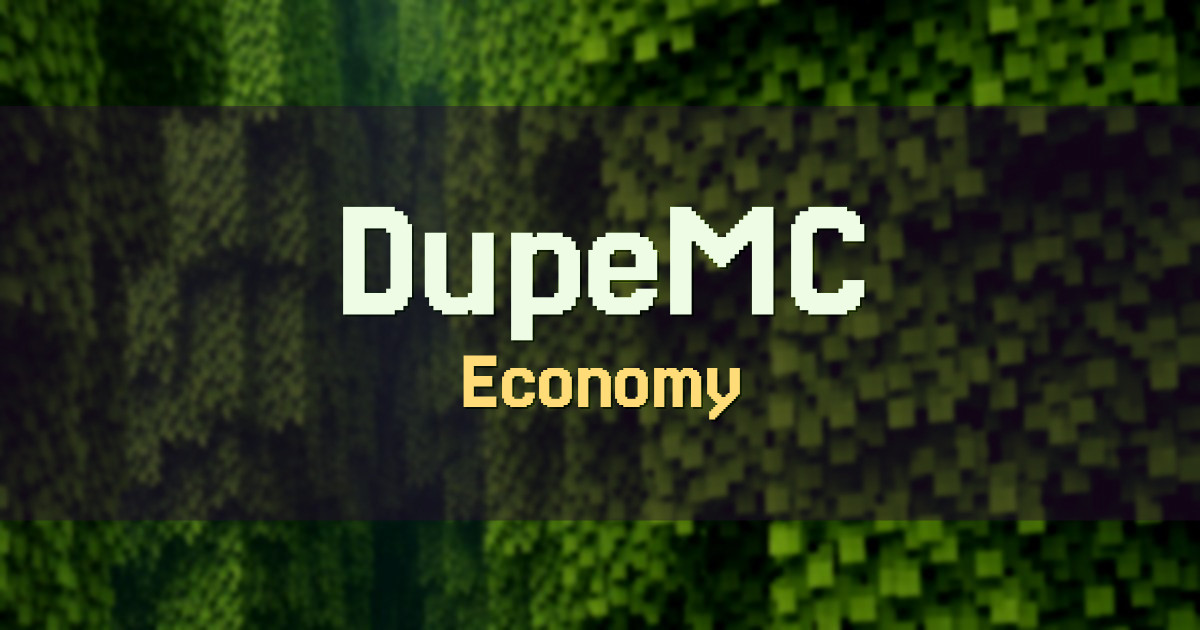 DupeMC Economy Minecraft server