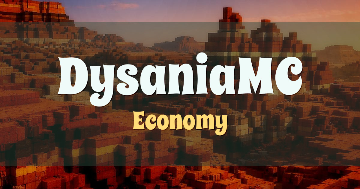DysaniaMC Economy Minecraft server