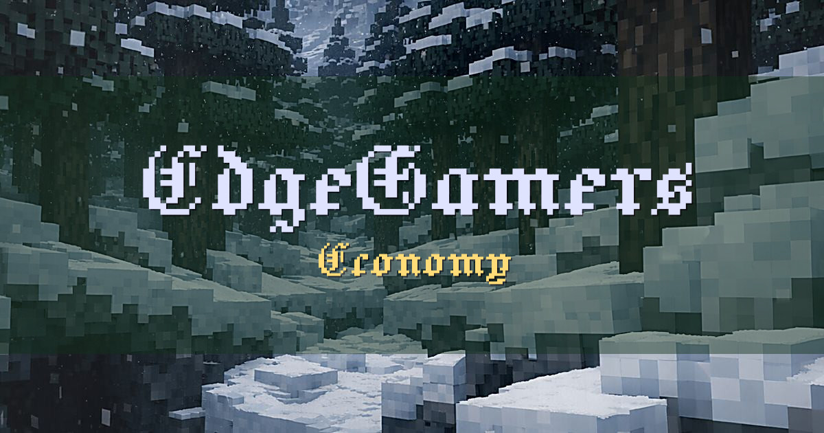 EdgeGamers Economy Minecraft server