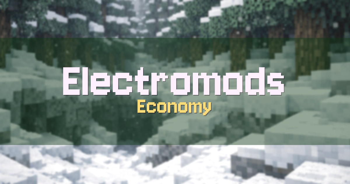 Electromods Economy Minecraft server