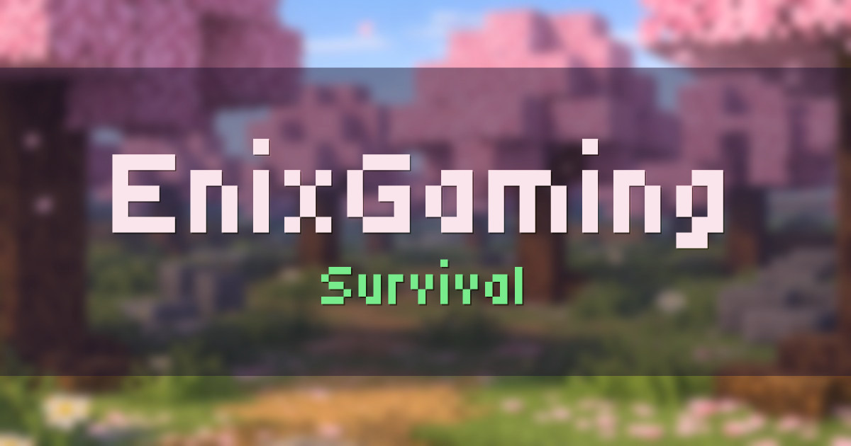 EnixGaming Survival Minecraft server