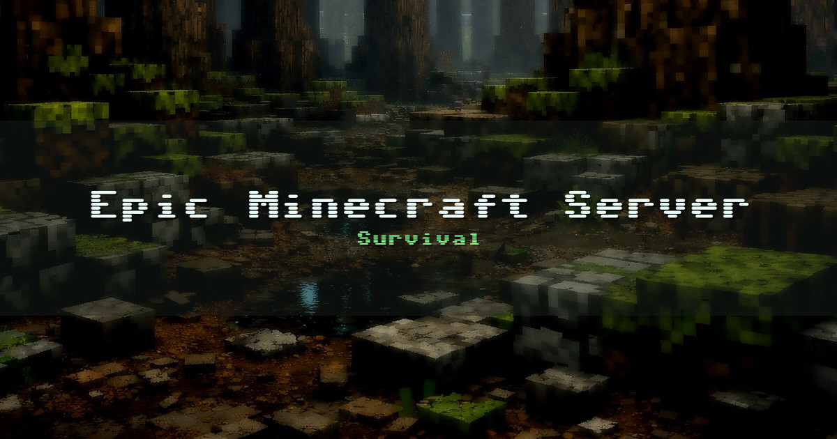 Epic Minecraft Server Survival Minecraft server