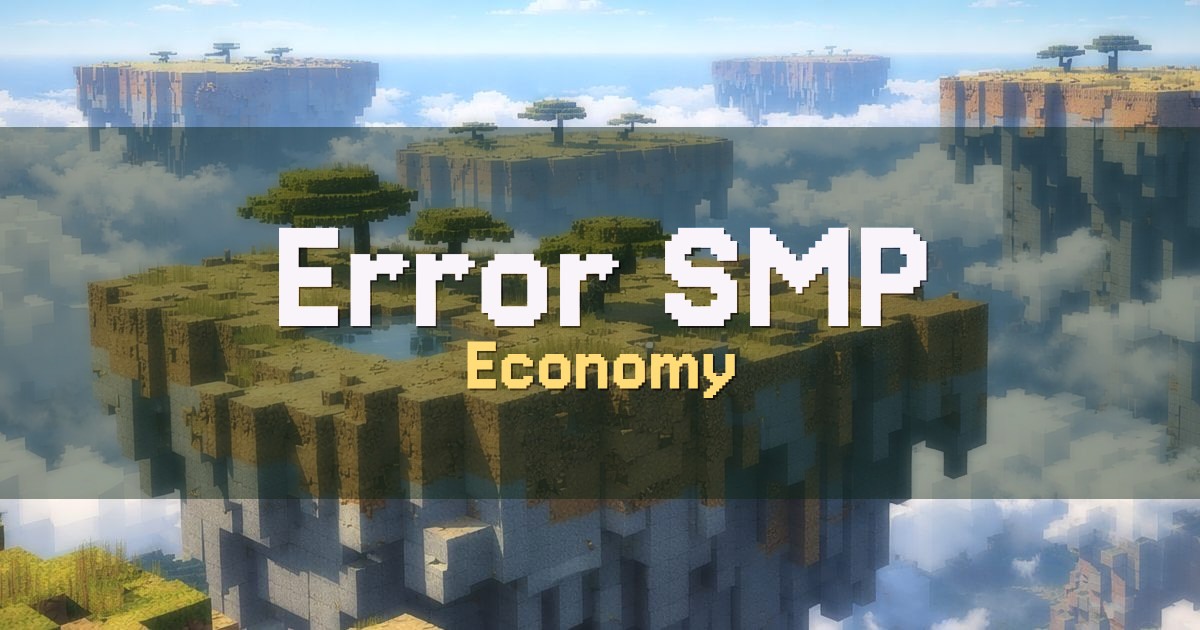 Error SMP Economy Minecraft server