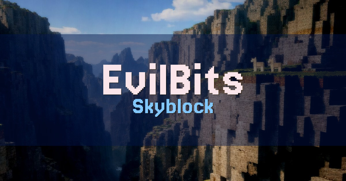 EvilBits Skyblock Minecraft server