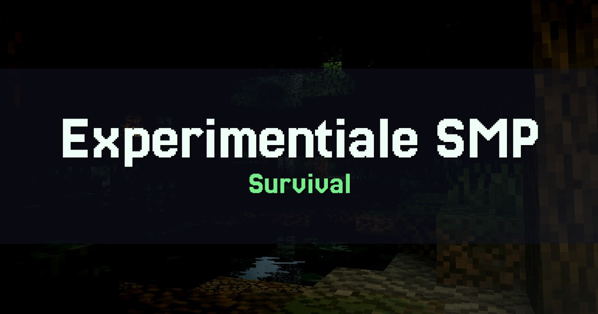 Experimentiale SMP Survival Minecraft server