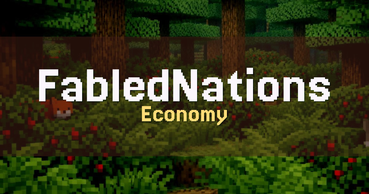FabledNations Economy Minecraft server
