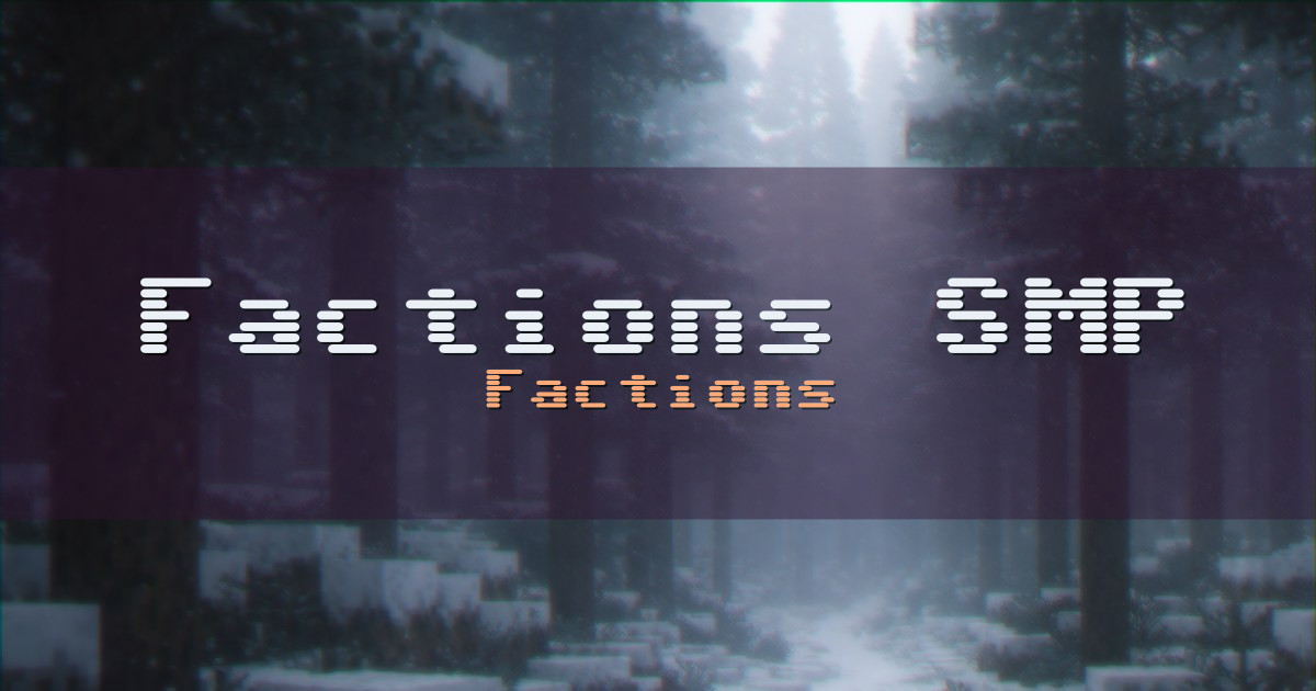 Factions SMP PvP Minecraft server