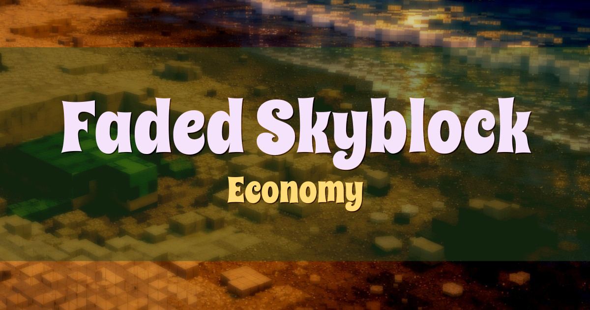 Faded Skyblock Economy Minecraft server