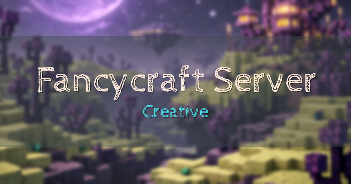 Fancycraft Server Creative Minecraft server
