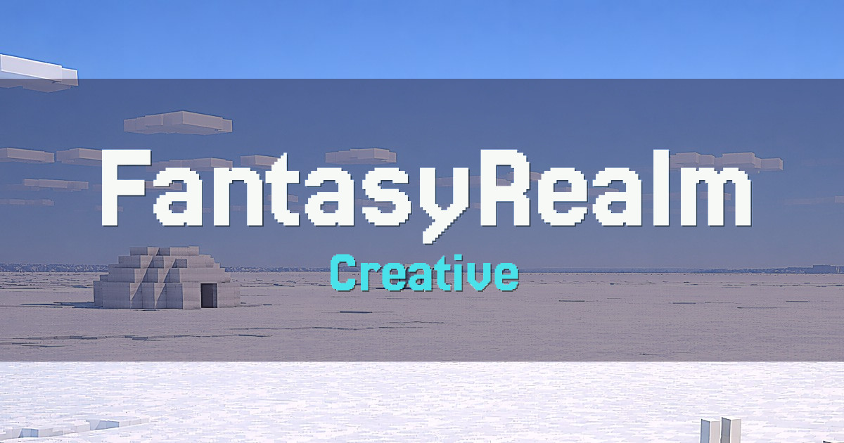 FantasyRealm Creative Minecraft server