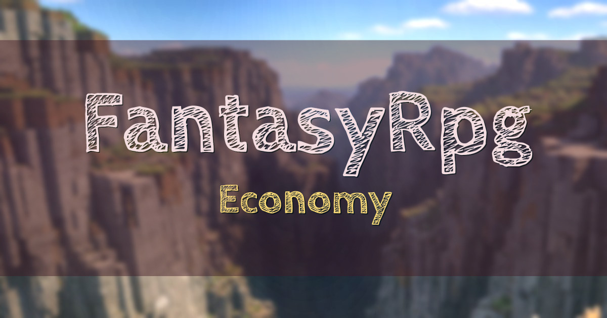 FantasyRpg Economy Minecraft server