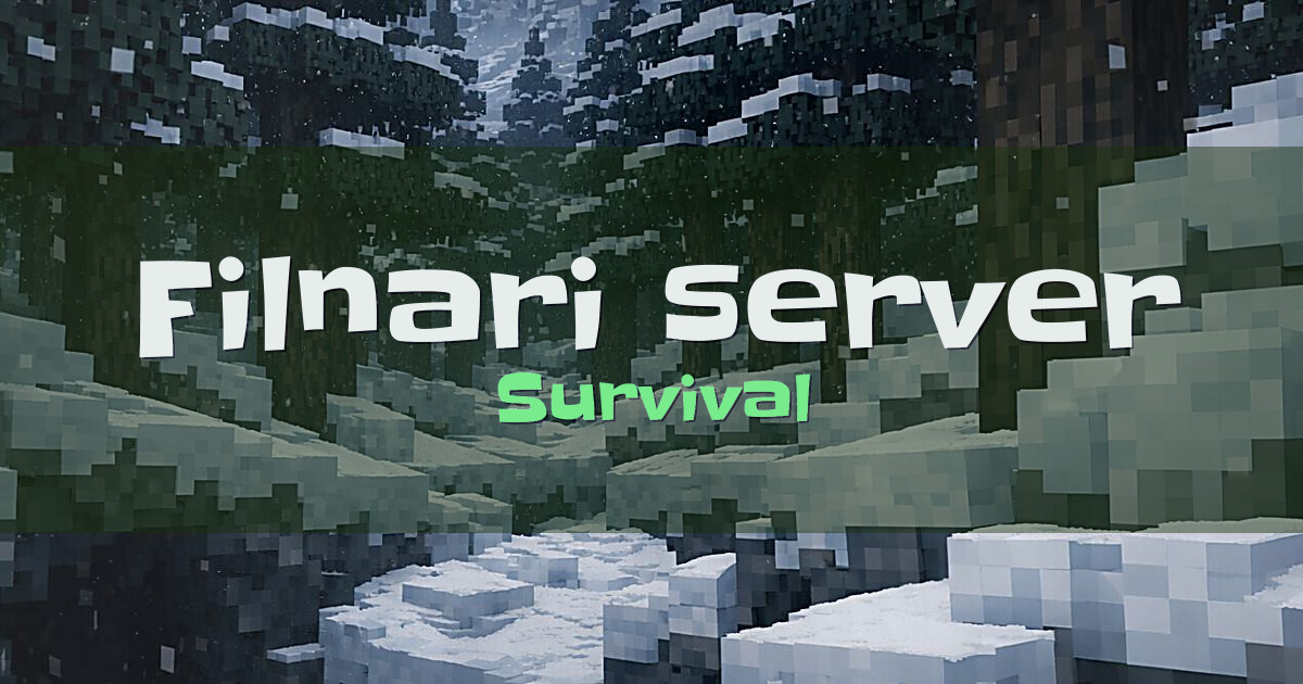Filnari server Survival Minecraft server