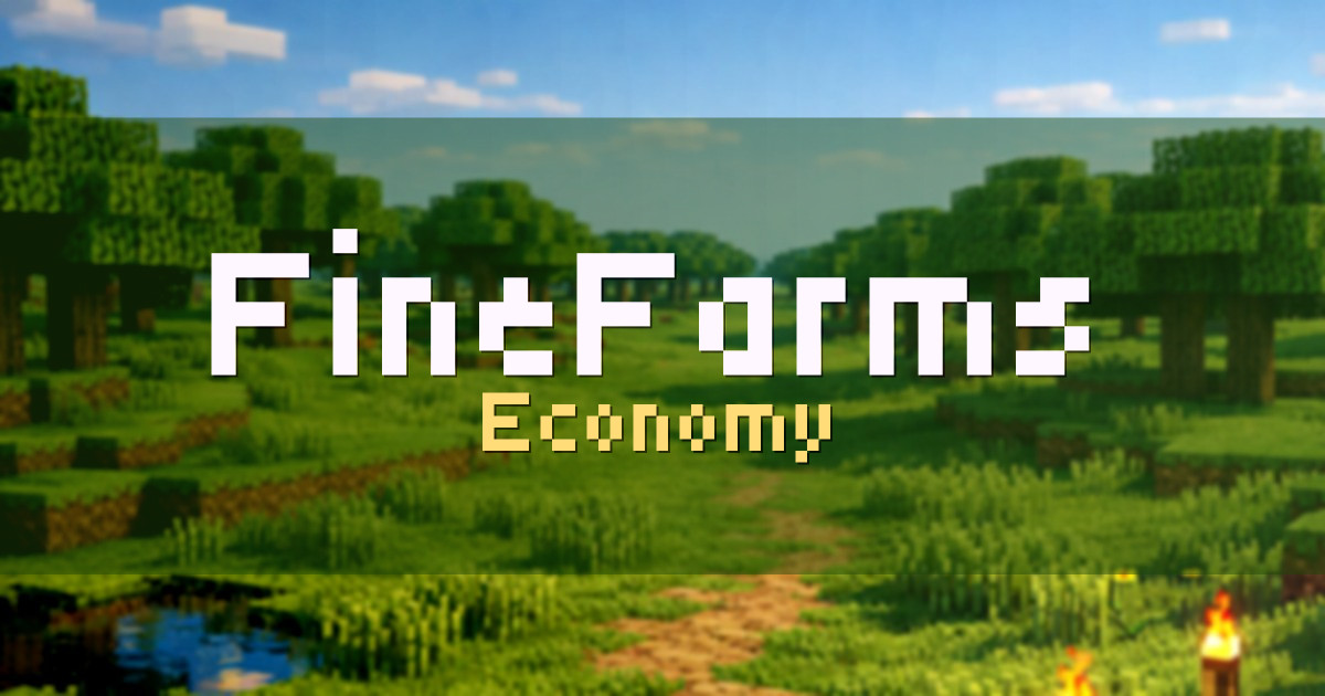 FineFarms Economy Minecraft server