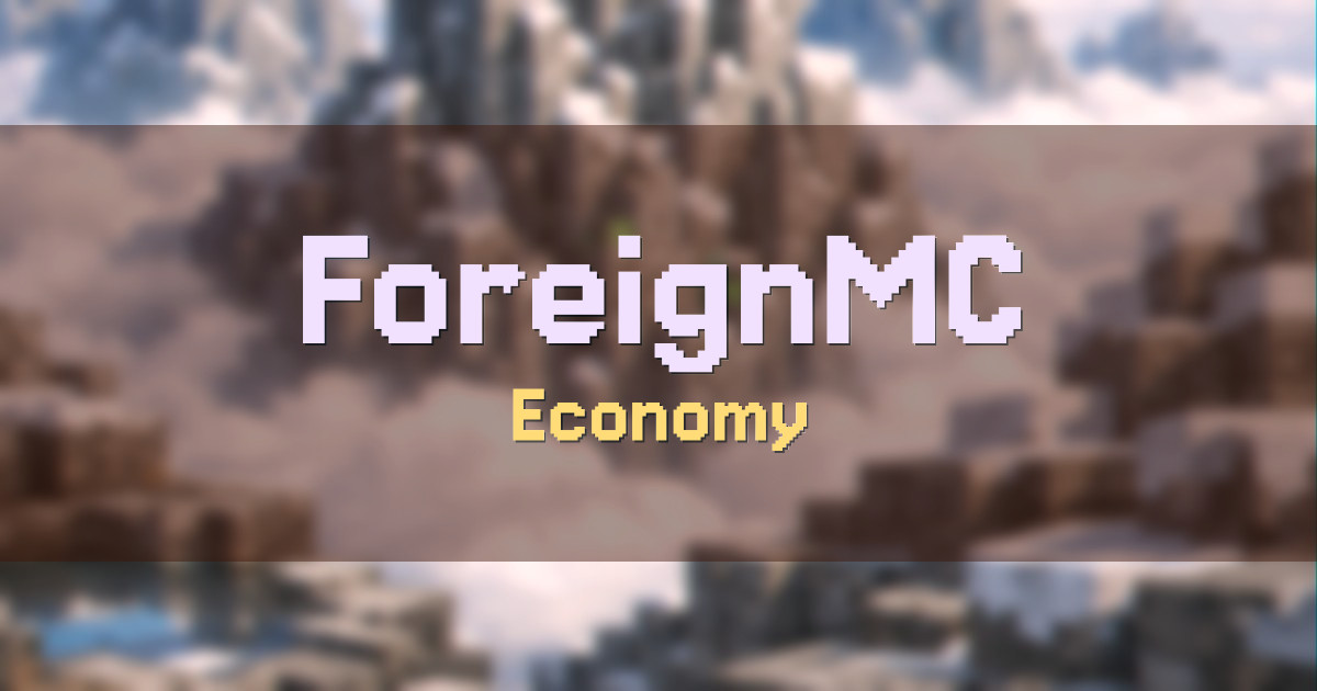 ForeignMC Economy Minecraft server