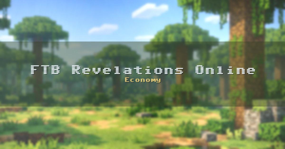 FTB Revelations Online Economy Minecraft server