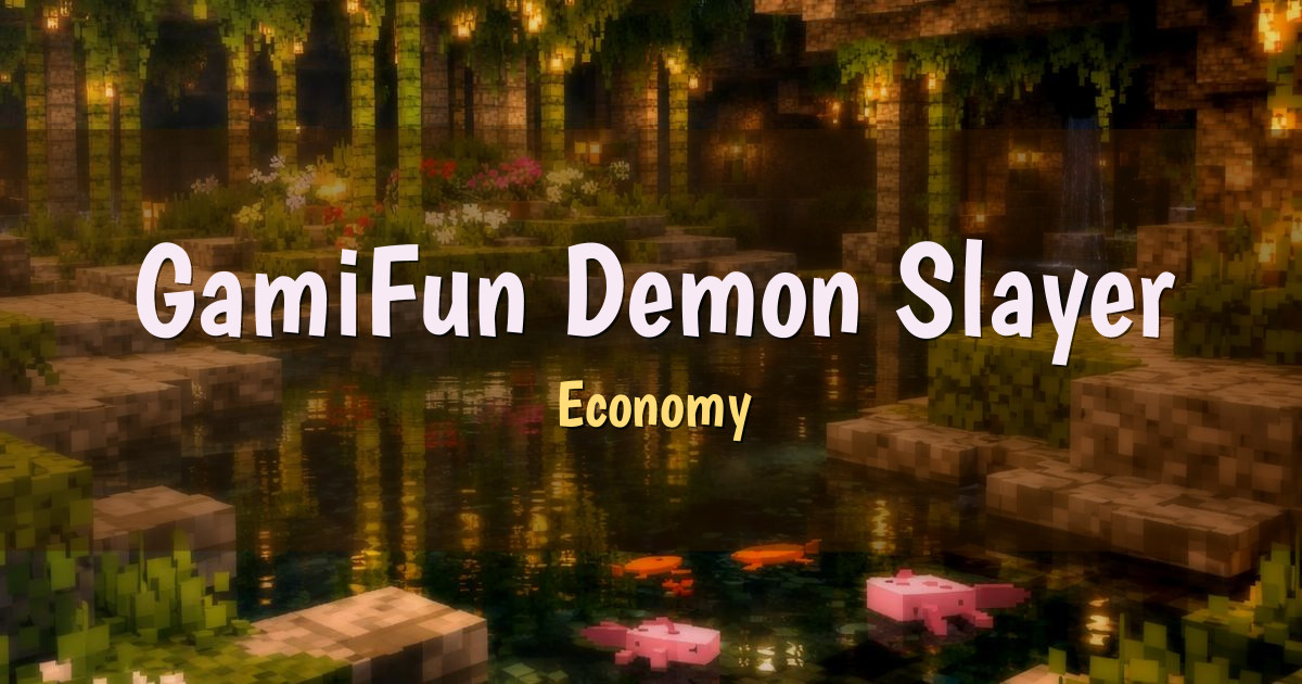 GamiFun Demon Slayer Economy Minecraft server