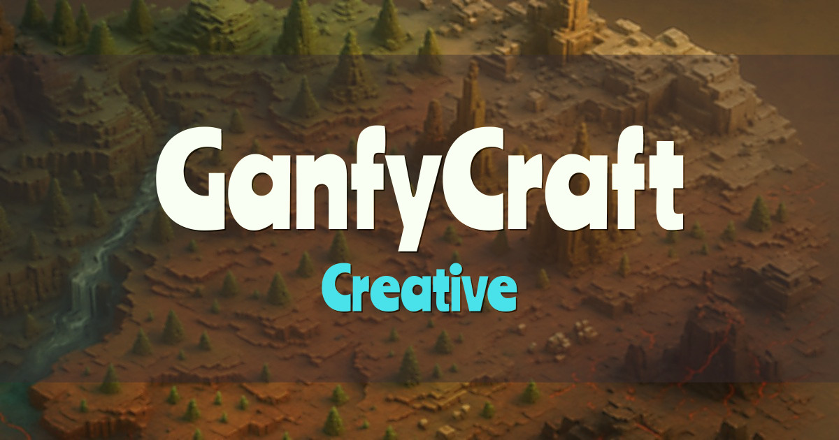 GanfyCraft Creative Minecraft server