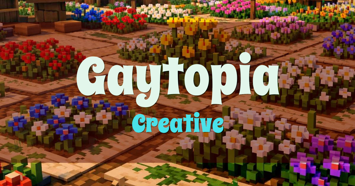 Gaytopia Creative Minecraft server