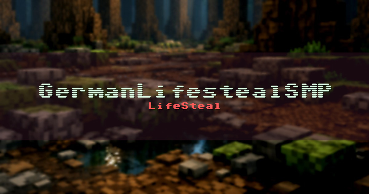 GermanLifestealSMP PvP Minecraft server