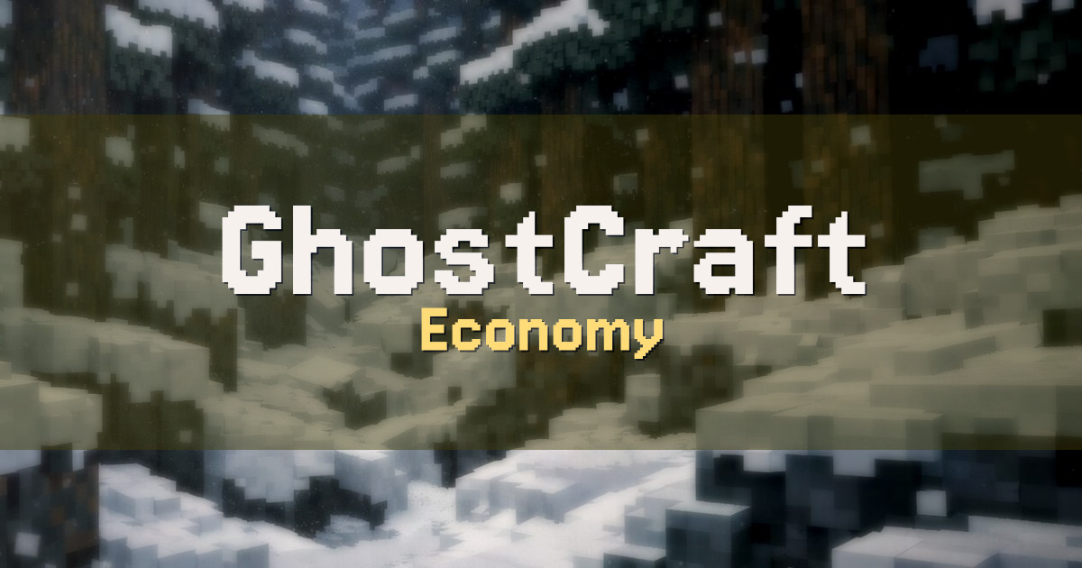 GhostCraft Economy Minecraft server