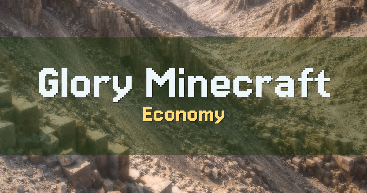Glory Minecraft Economy Minecraft server