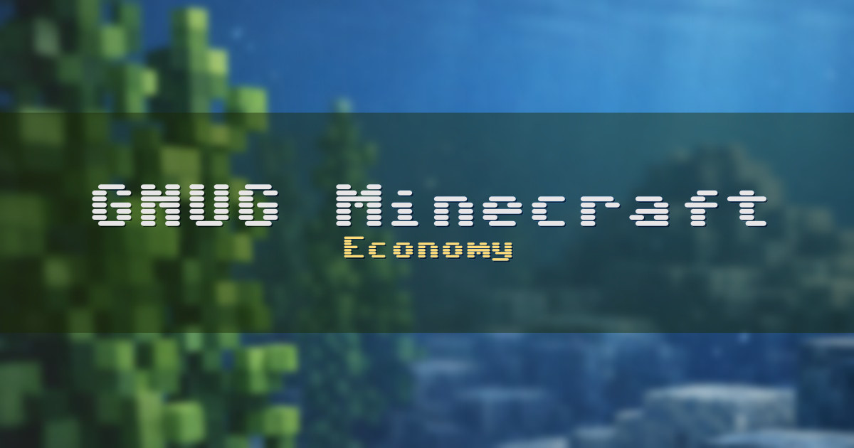 GNUG Minecraft Economy Minecraft server