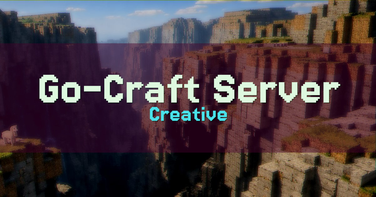 Go-Craft Server network Creative Minecraft server