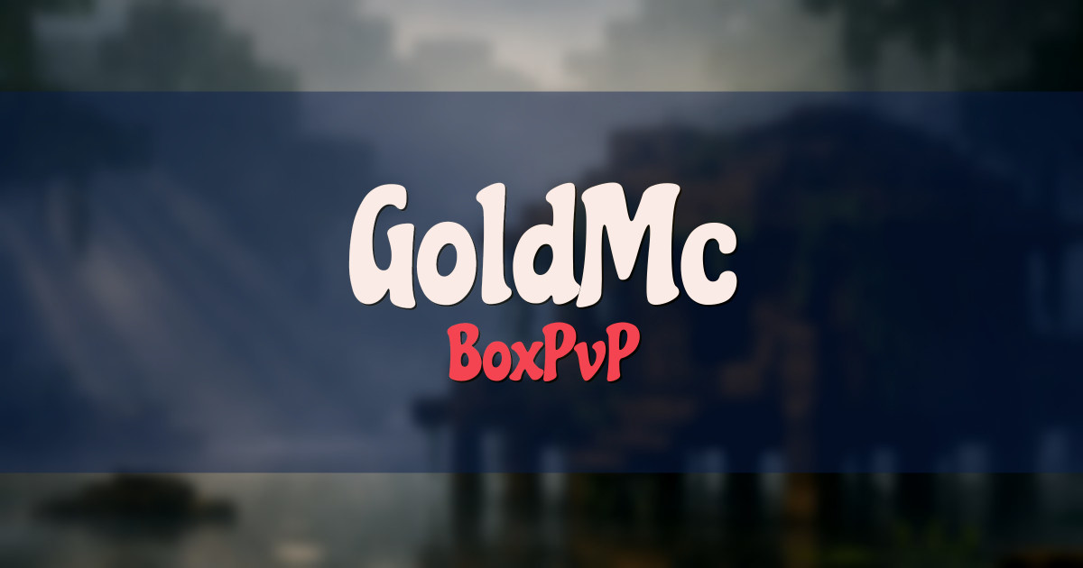 GoldMc BoxPvP Minecraft server