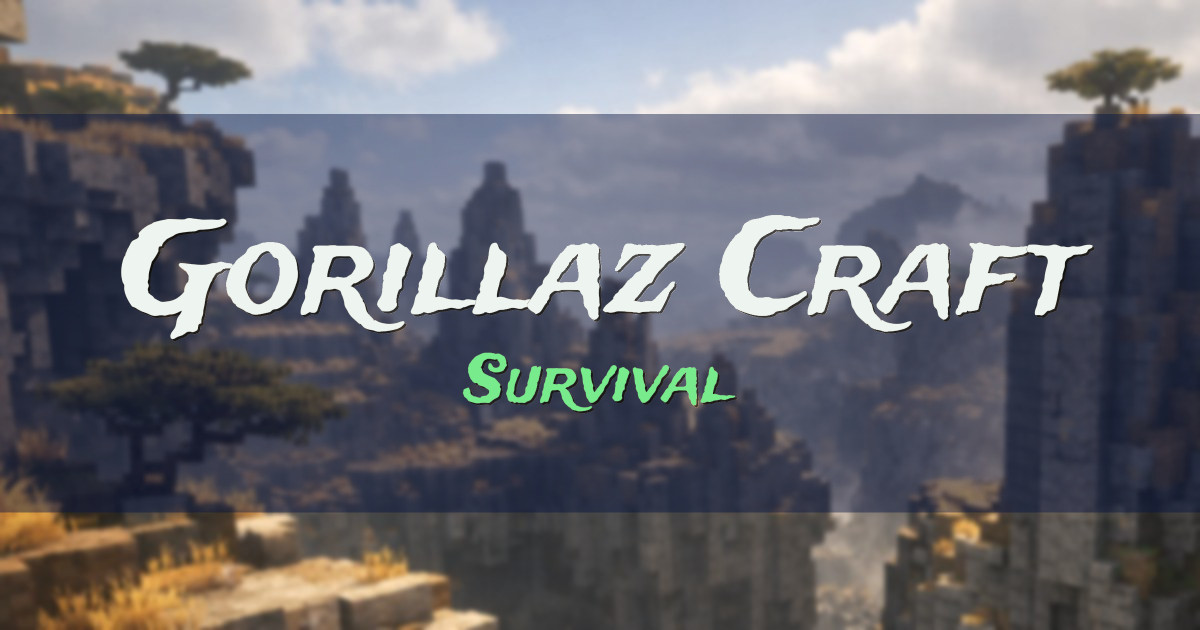 Gorillaz Craft Survival Minecraft server