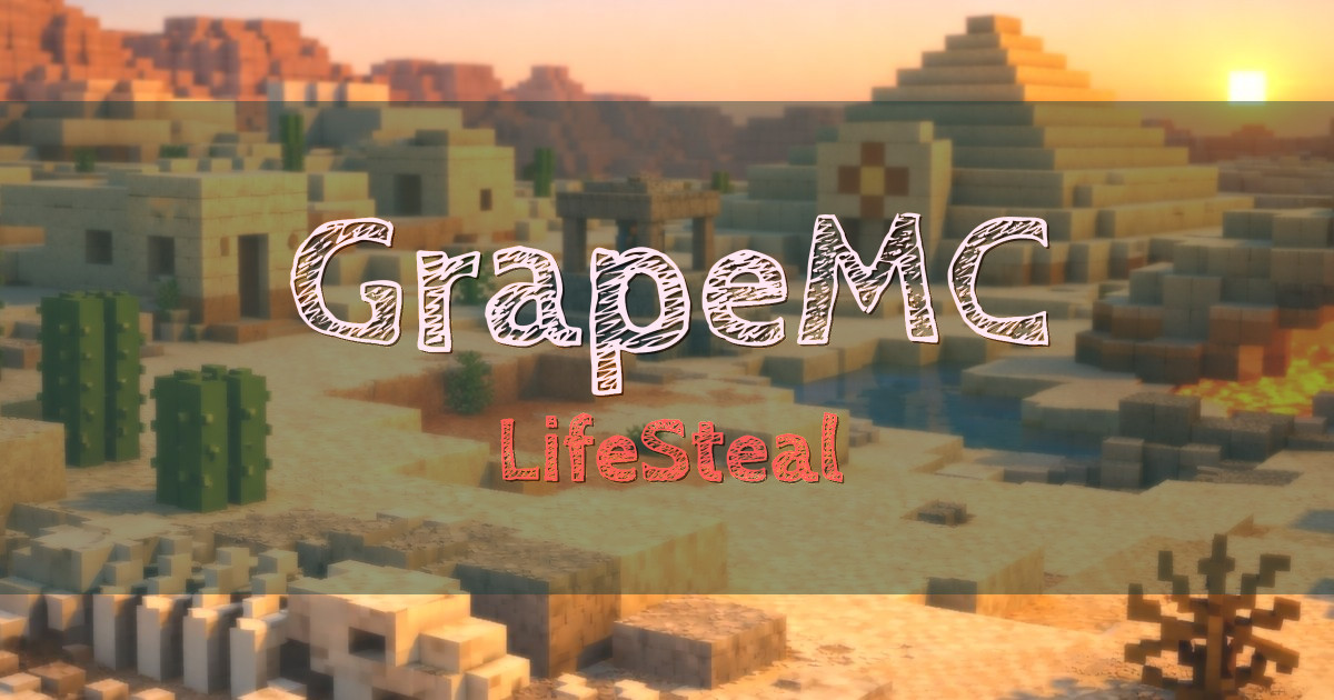 GrapeMC LifeSteal Minecraft server