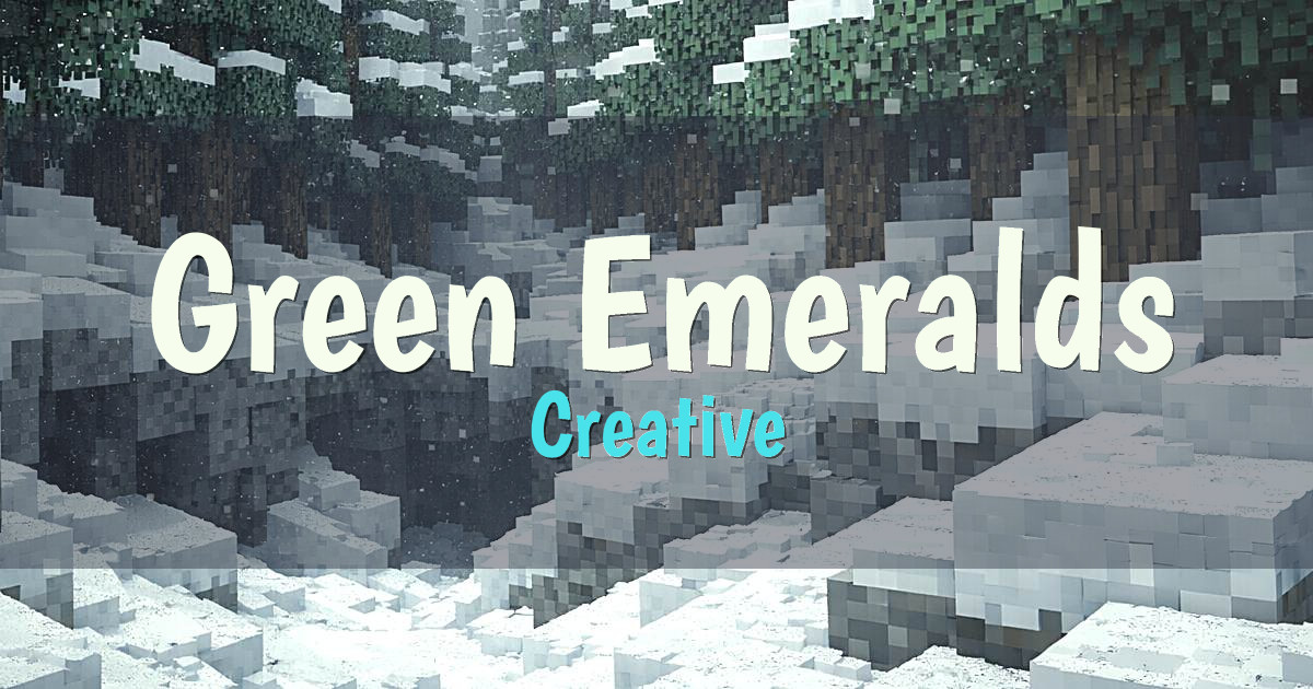 Green Emeralds Creative Minecraft server