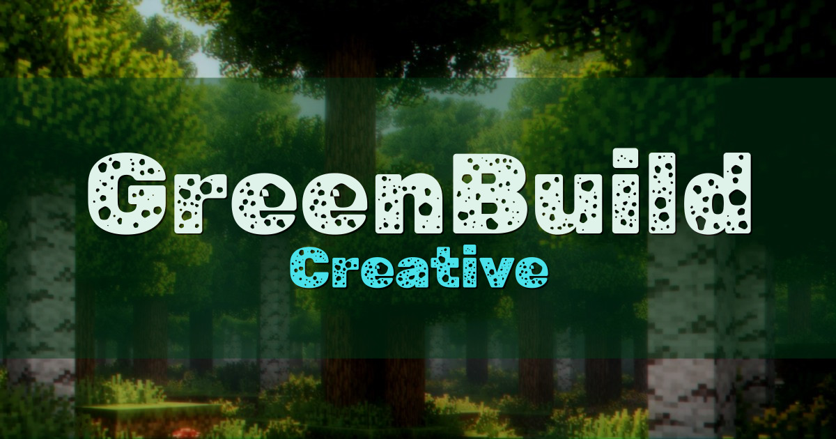 GreenBuild Creative Minecraft server